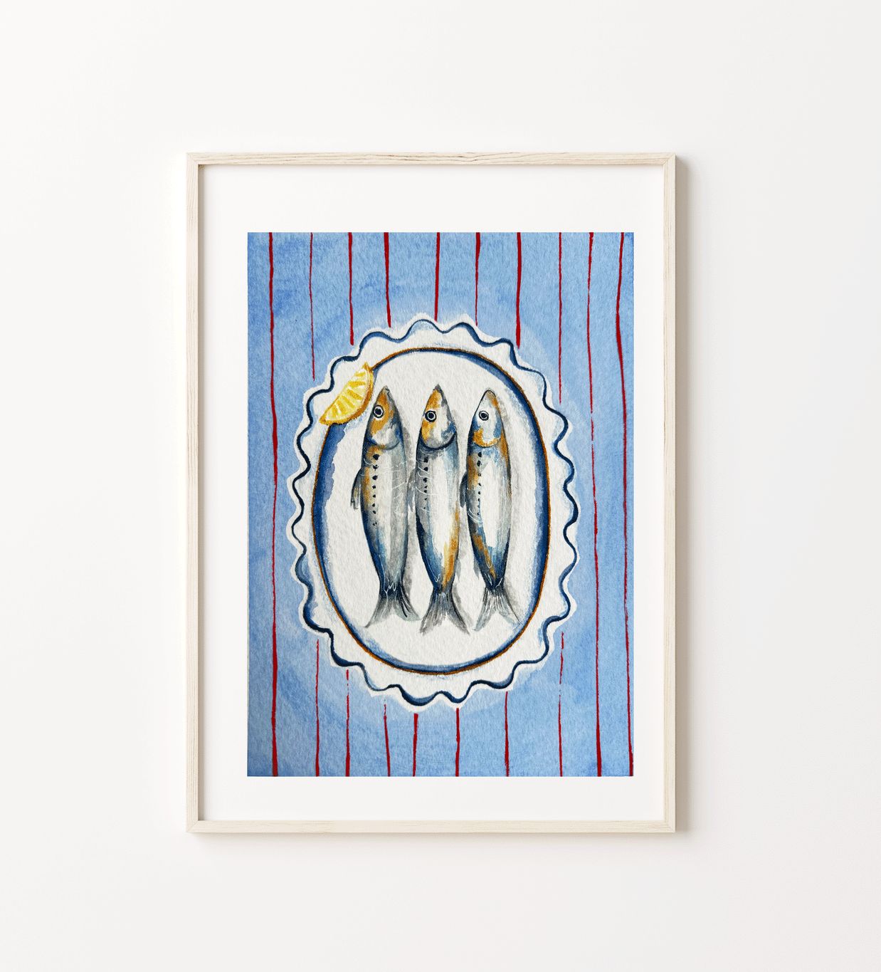 Sardine lunch print