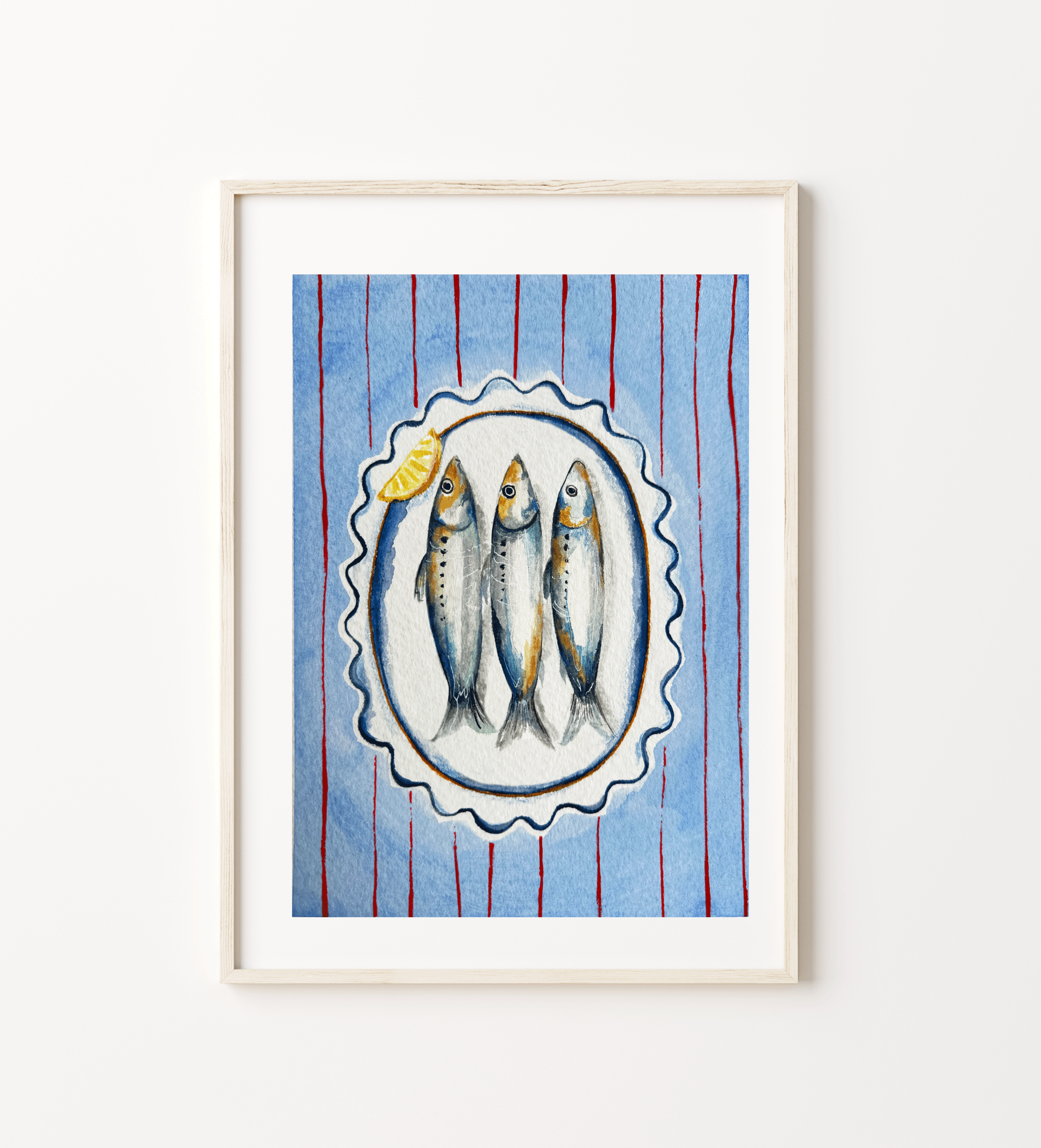 Sardine lunch print