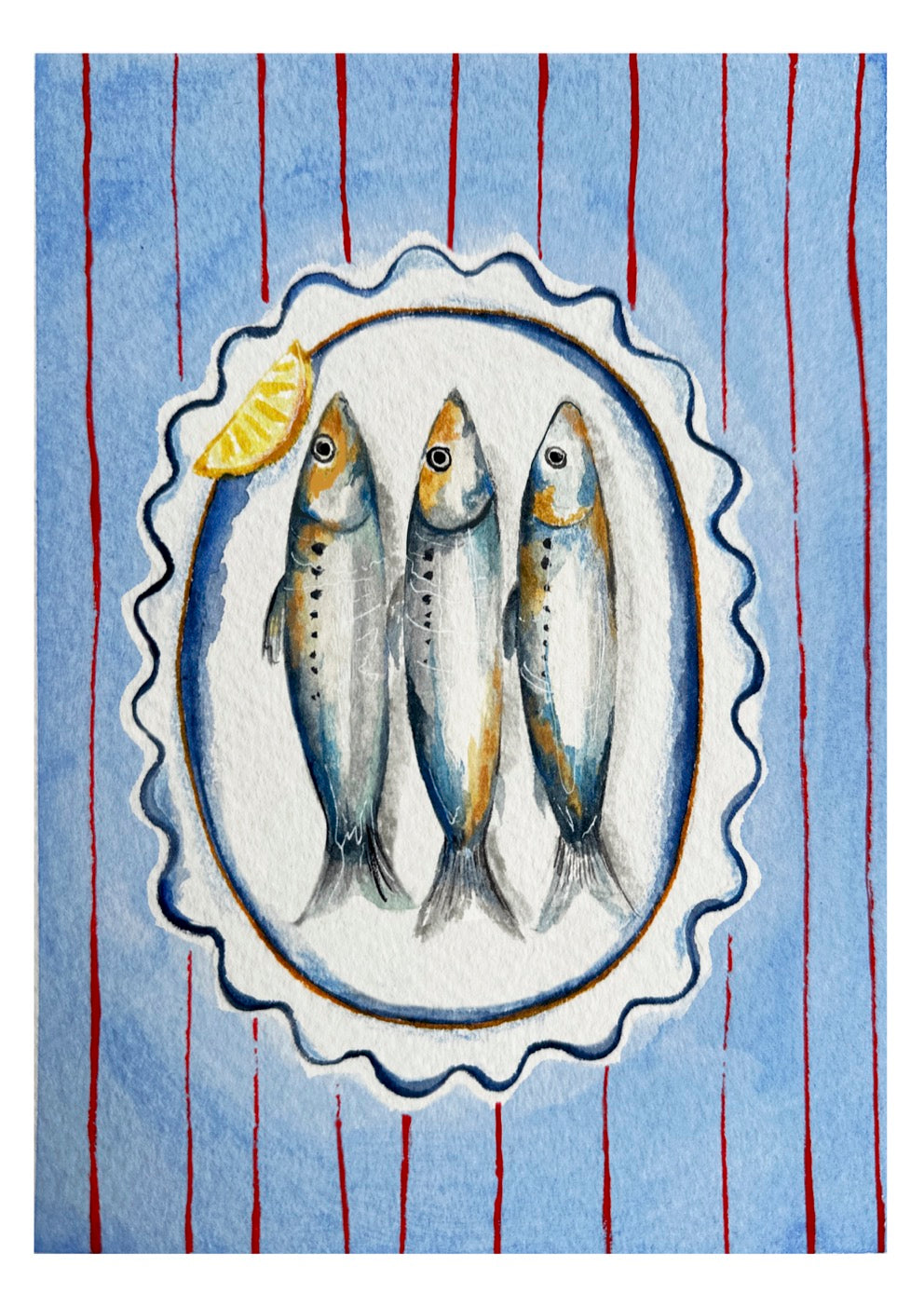 Sardine lunch print