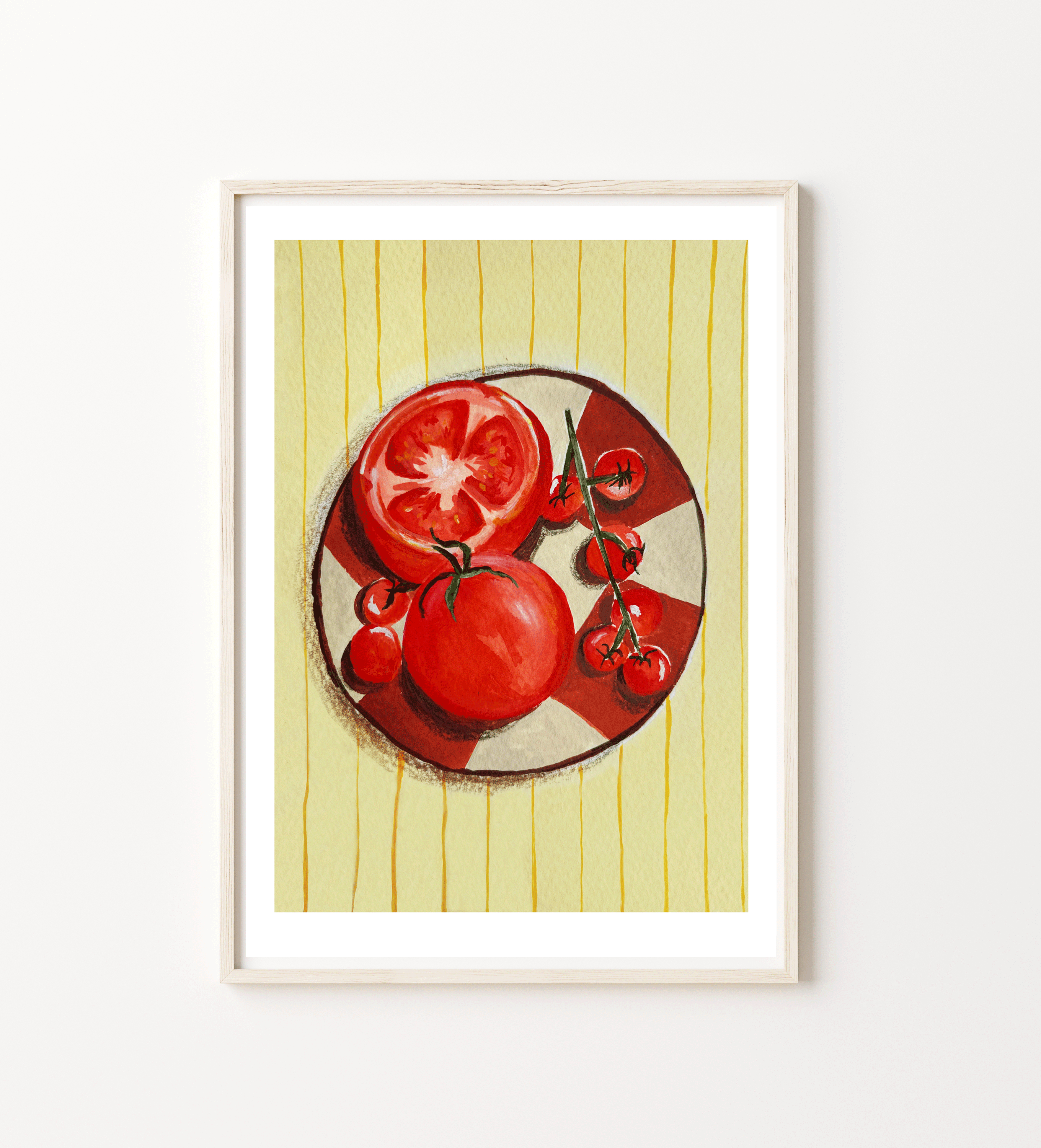 Bowl of tomatoes print