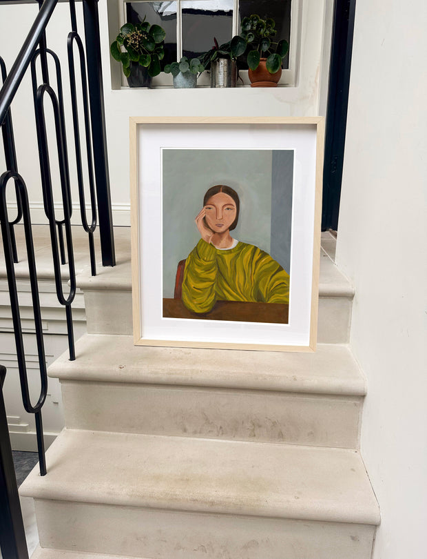 Becoming portrait print