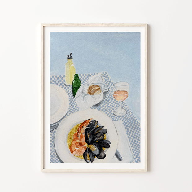 Seafood by the sea print