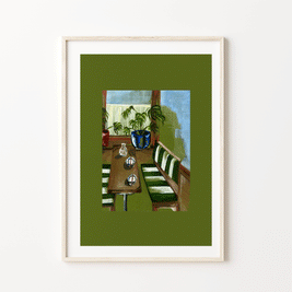 Seat by the window print