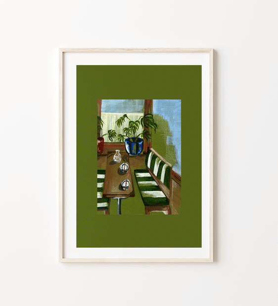 Seat by the window print
