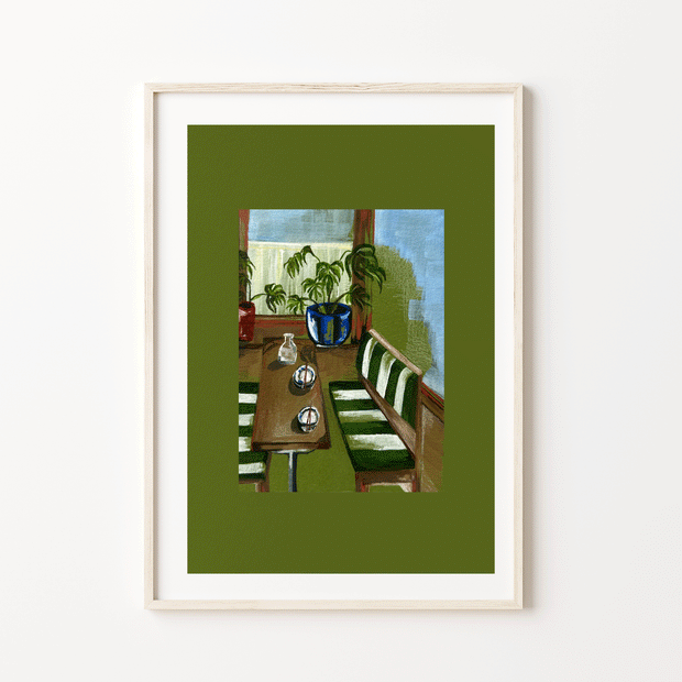 Seat by the window print