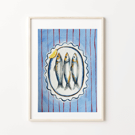 Sardine lunch print