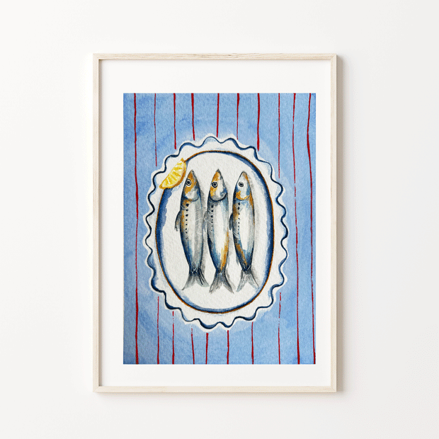 Sardine lunch print