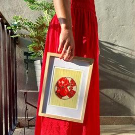 Bowl of tomatoes print