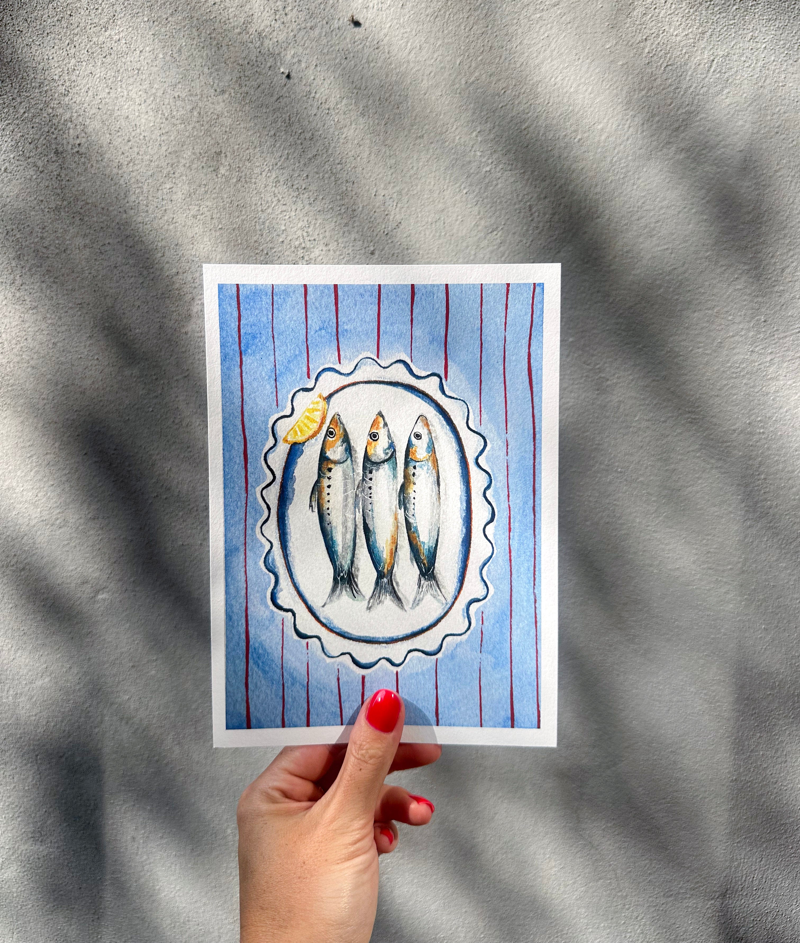 Sardine lunch print