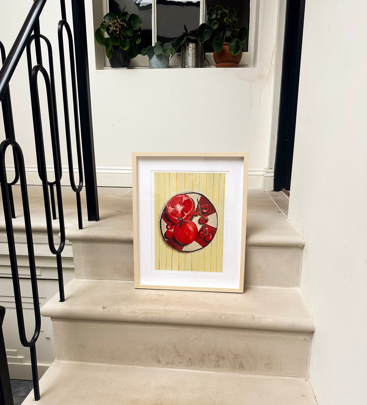 Bowl of tomatoes print