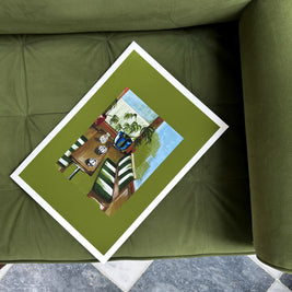 Seat by the window print