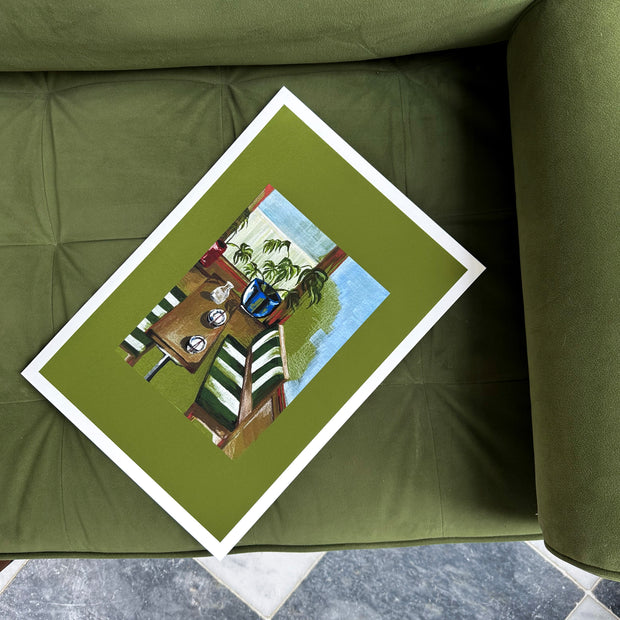 Seat by the window print