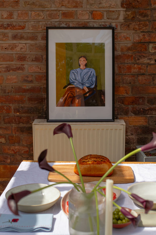 Quietly confident portrait print