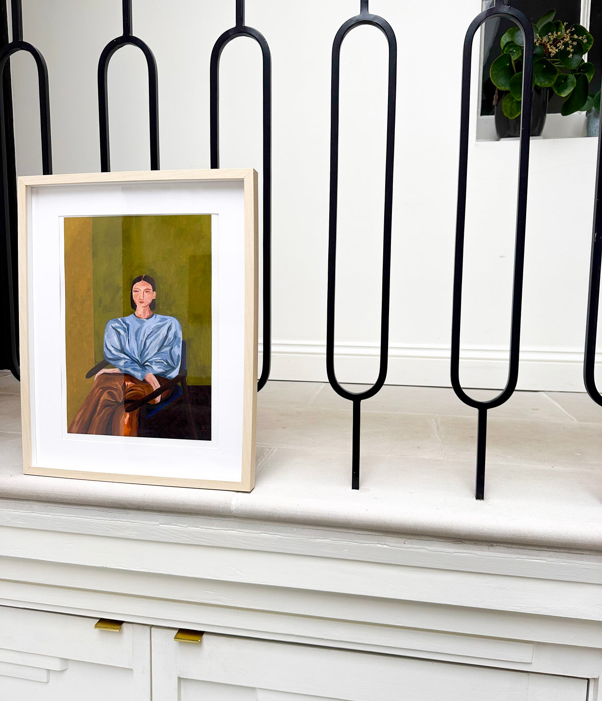 Quietly confident portrait print