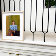Quietly confident portrait print