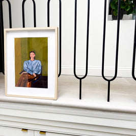 Quietly confident portrait print
