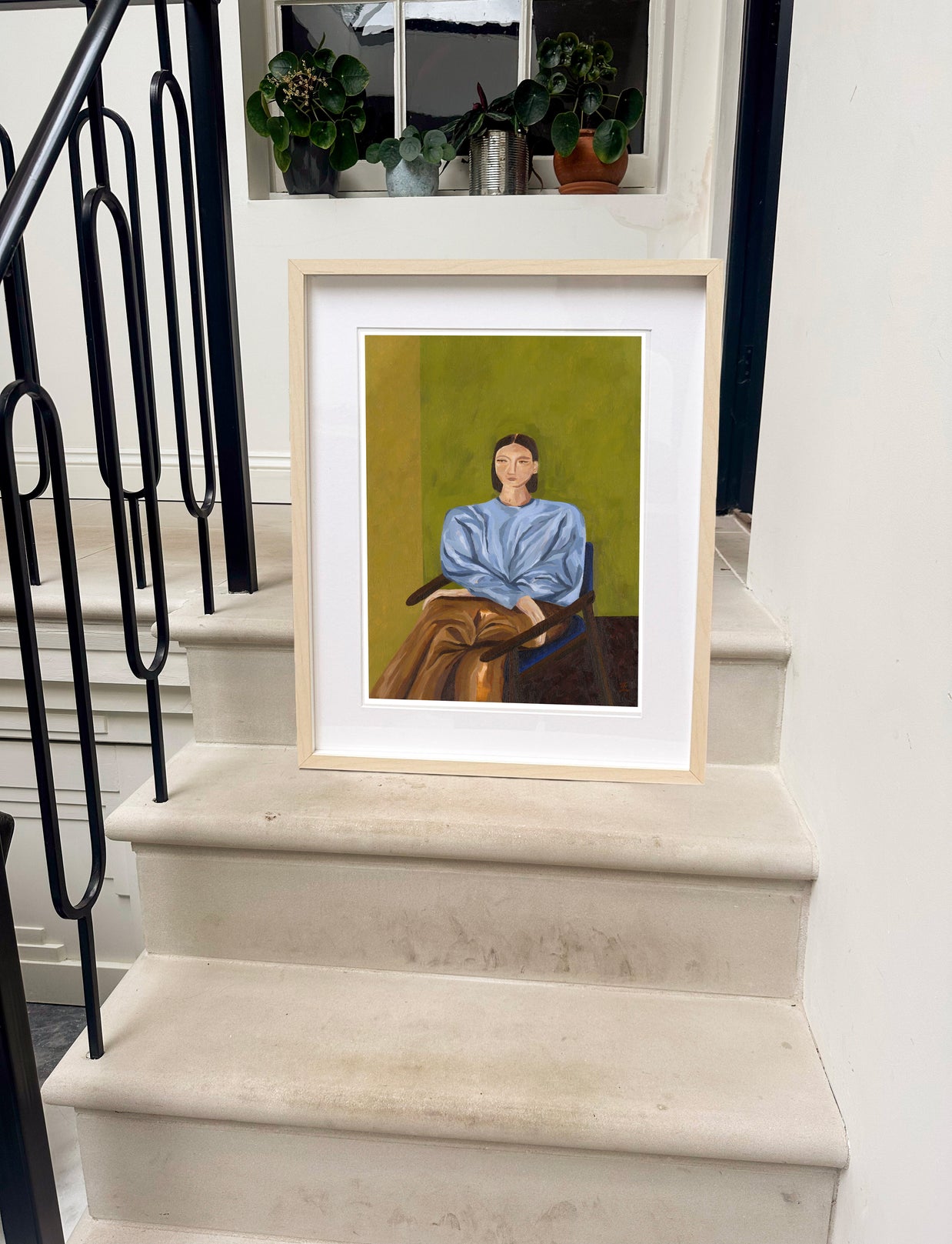 Quietly confident portrait print