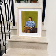 Quietly confident portrait print