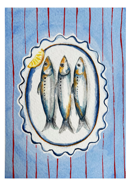 Sardine lunch print