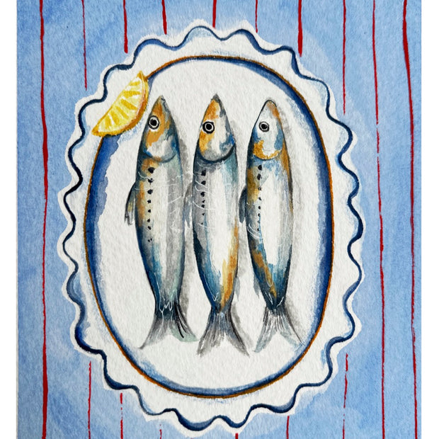 Sardine lunch print
