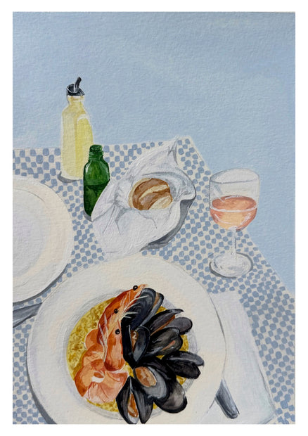Seafood by the sea print