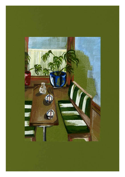 Seat by the window print