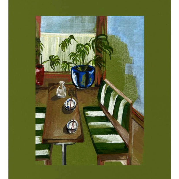 Seat by the window print