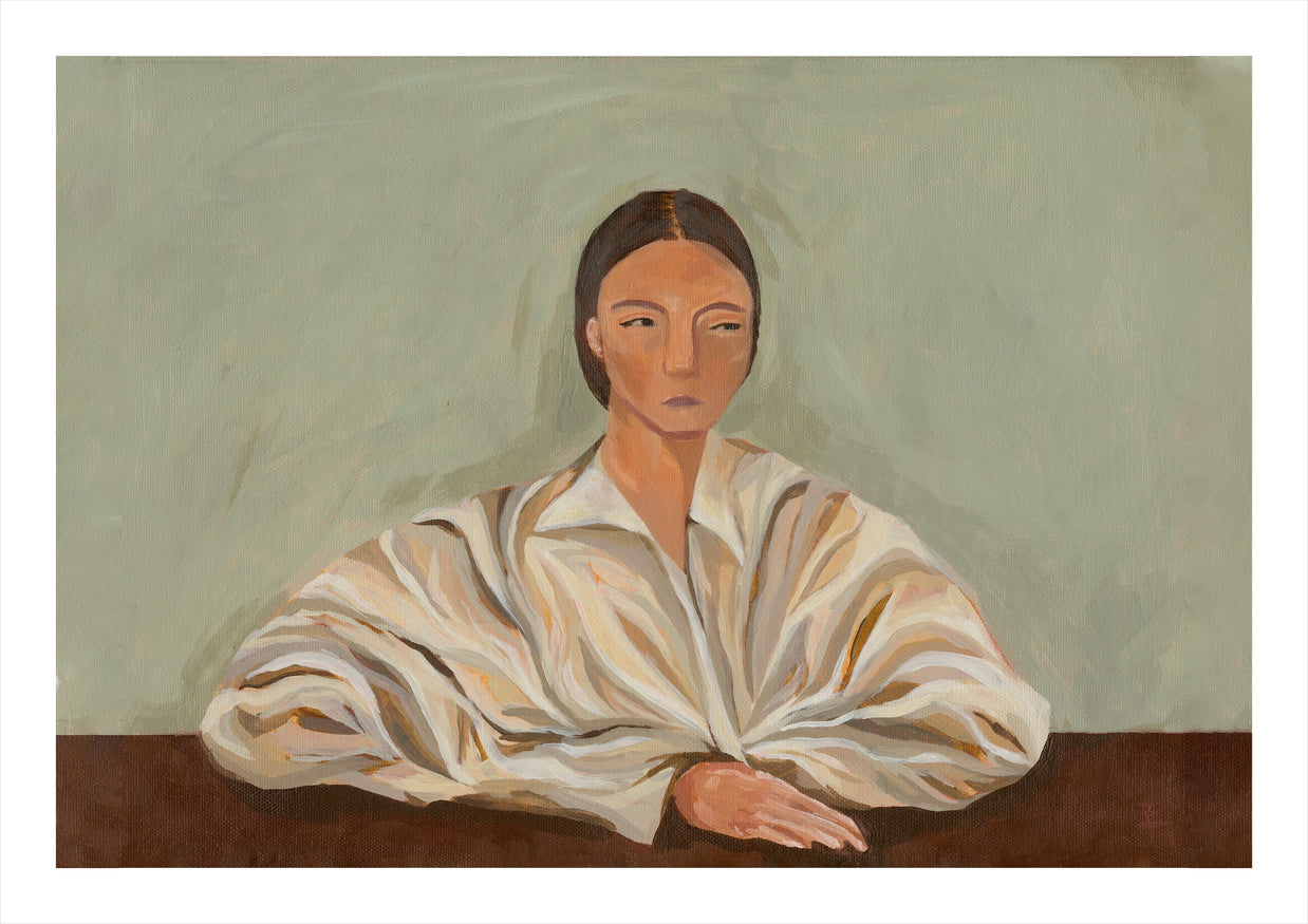 Unassuming portrait print