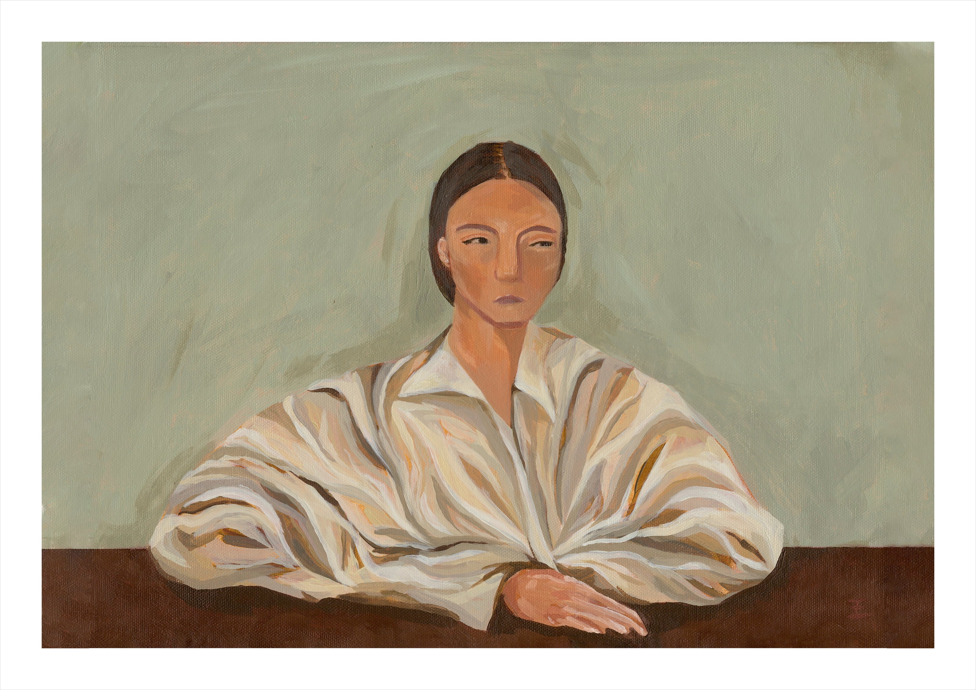 Unassuming portrait print