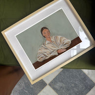 Unassuming portrait print
