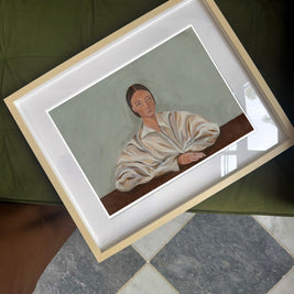 Unassuming portrait print