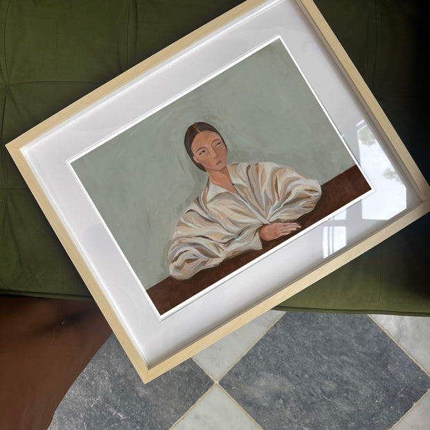 Unassuming portrait print