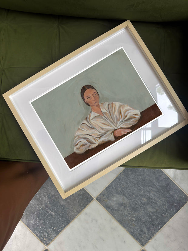 Unassuming portrait print