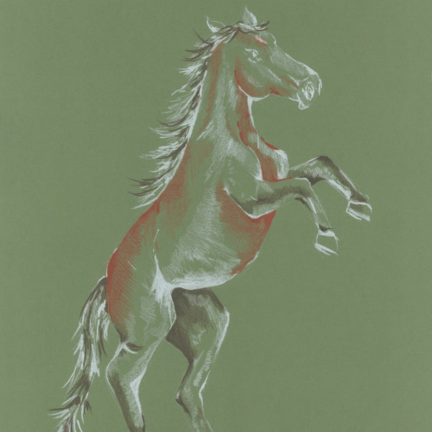 Original Artwork Year of the horse green