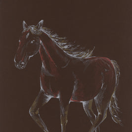 Original Artwork Year of the horse brown