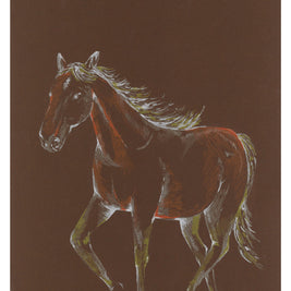 Year of the horse brown print