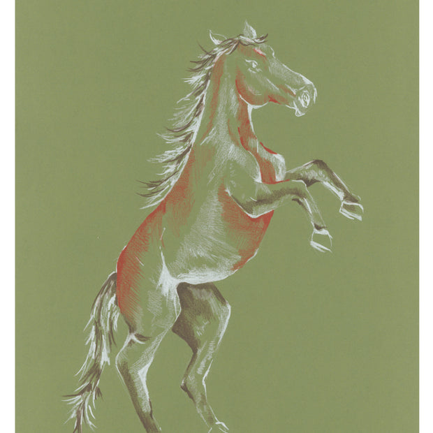 Year of the horse green print