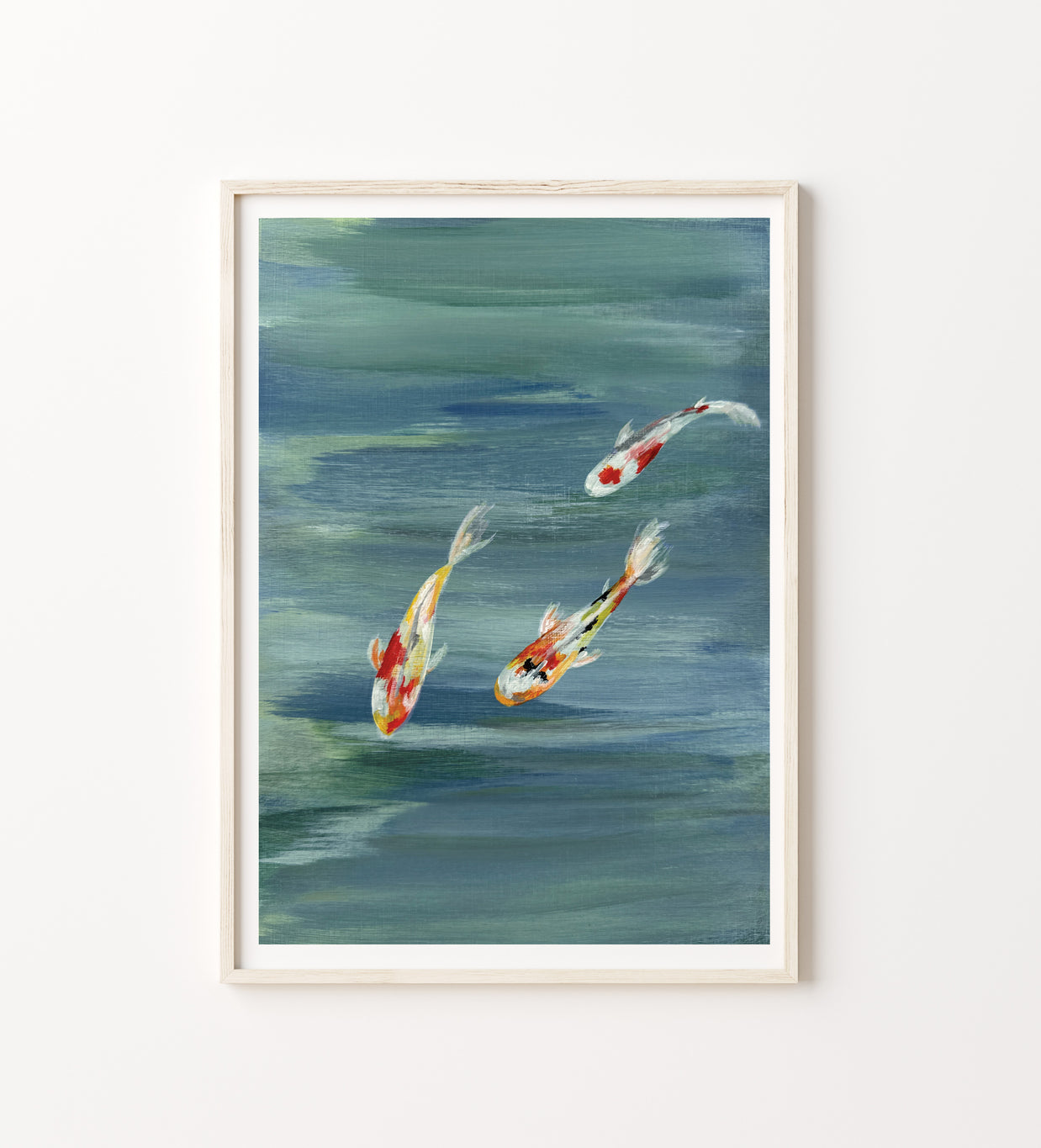Koi fish mix print