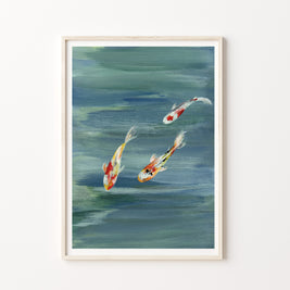 Koi fish mix print