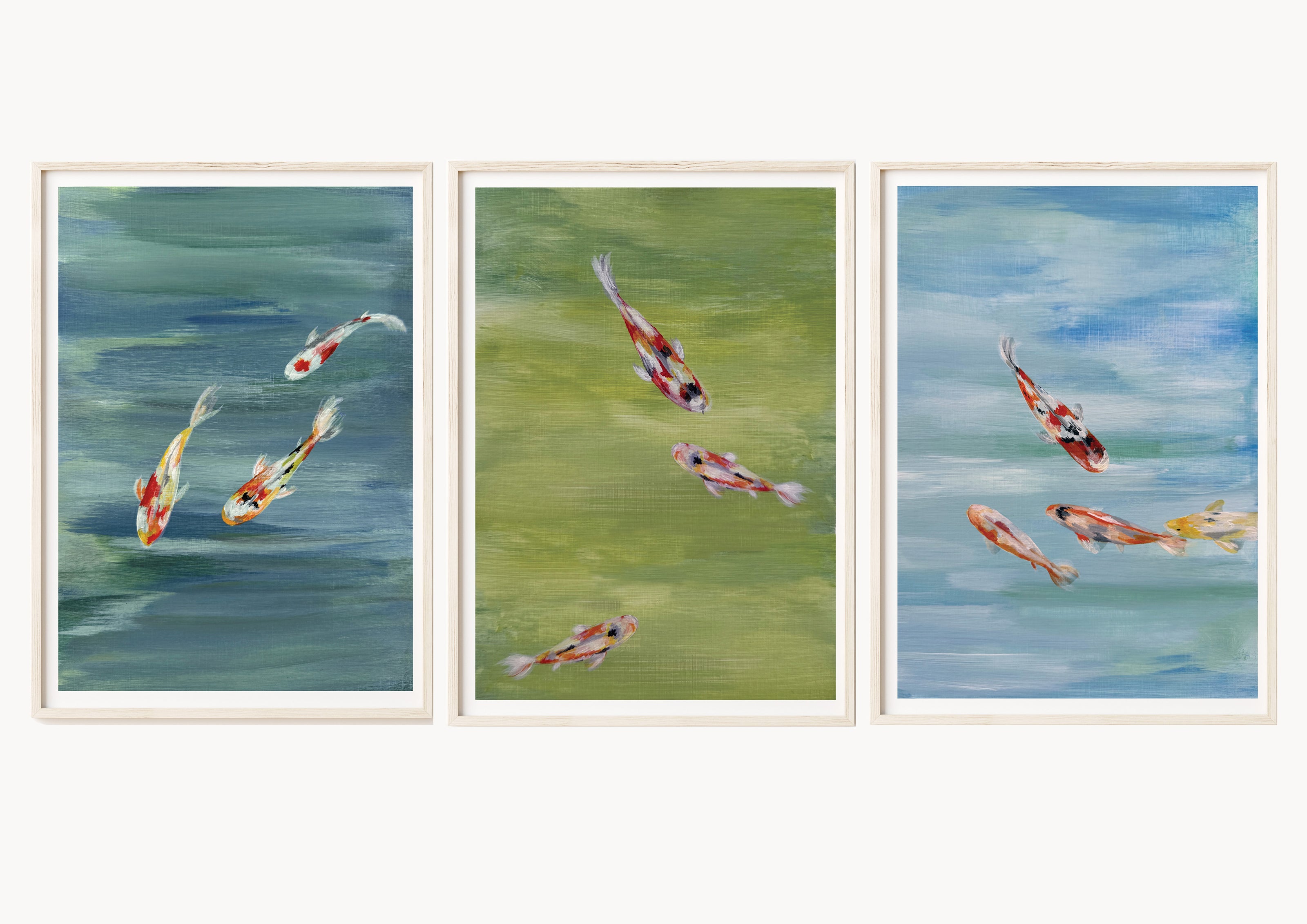 Koi print - Set of three