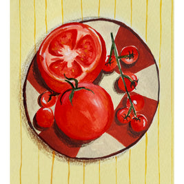 Bowl of tomatoes print