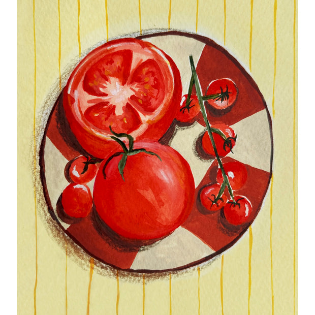 Bowl of tomatoes print